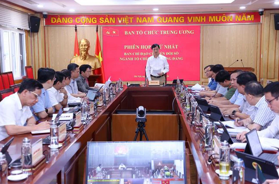 Phiên họp thứ nhất Ban Chỉ đạo chuyển đổi số ngành Tổ chức xây dựng Đảng 