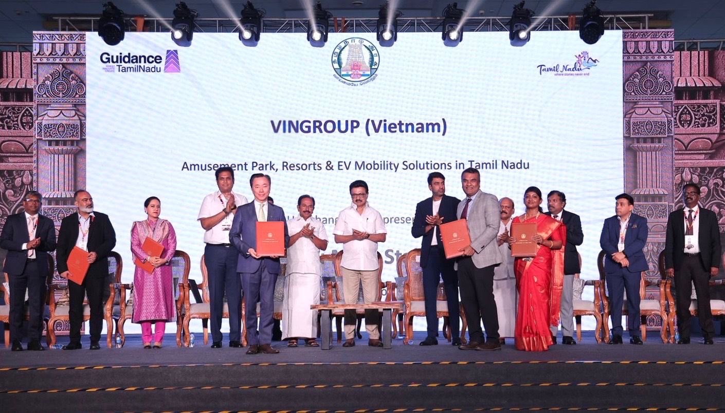 Vingroup ký kết MOU với Bang Tamil Nadu, củng cố hệ sinh thái đa ngành tại Ấn Độ
