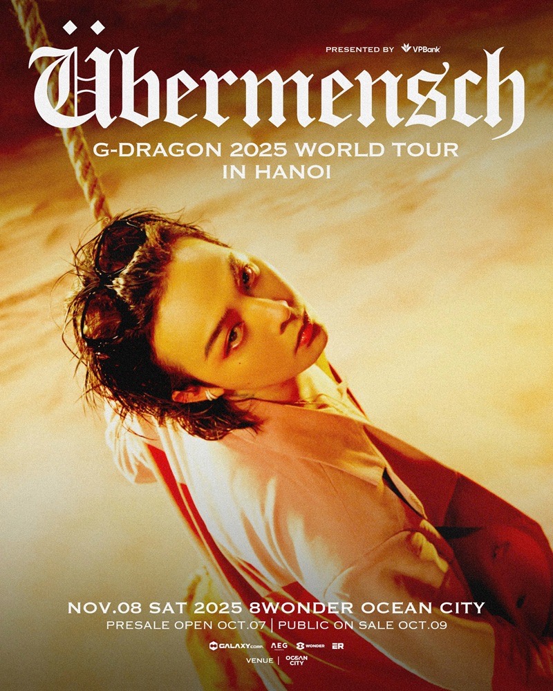  Cơn địa chấn G-DRAGON 2025 World Tour: Mở bán vé Day2 tại 8Wonder Ocean City 